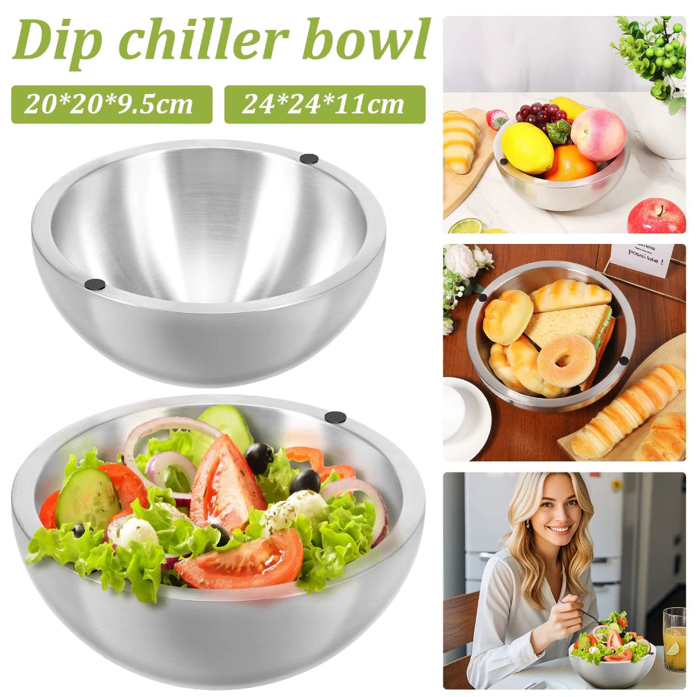 Stainless Steel Salad Bowls Egg Flour Mixing Basin Fruit Vegetable Noodle Container for Kitchen Tableware Baking Tool