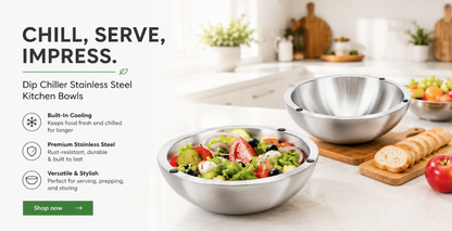 Dip Chiller Stainless Steel Kitchen Bowls